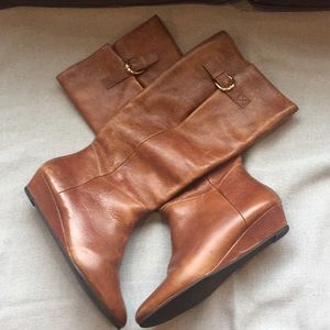 Steve Madden wedge heel boot (brown)